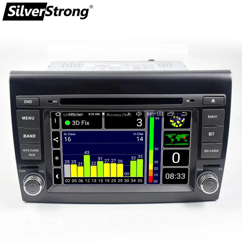 SilverStrong 2 Din Android9.0 4G 64G Автомобильный dvd-плеер 7 ''Авторадио gps навигация для Fiat Bravo 2007 2008 2009 2010 2011 2012