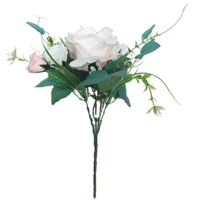 

2021 Beautiful Rose Peony Artificial Silk Flowers Small bouquet flores Home Party Spring Wedding Decoration Fake Flower