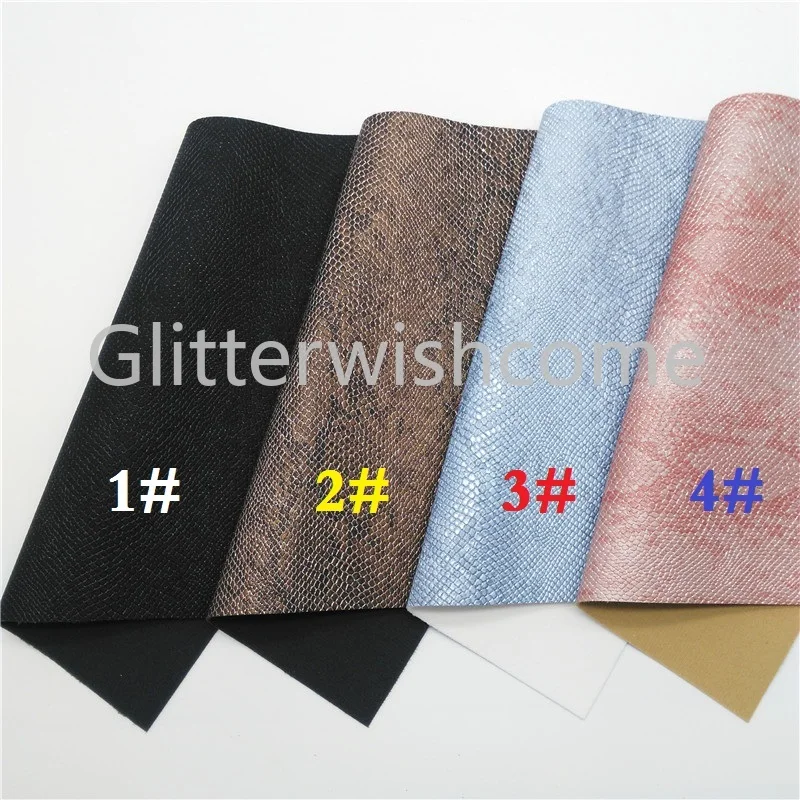 Винил Glitterwishcome размера A4 21 х29 см для бантов металлическая змеиная кожа