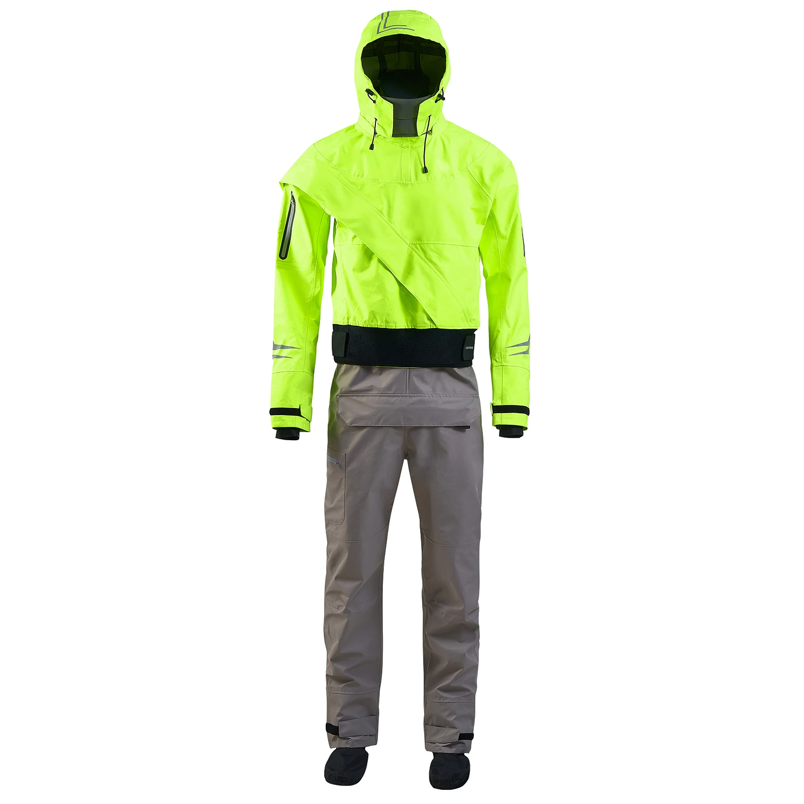 LKVER drysuit Oeko-Tex Pro тканевая нейлоновая Водонепроницаемая молния латексная