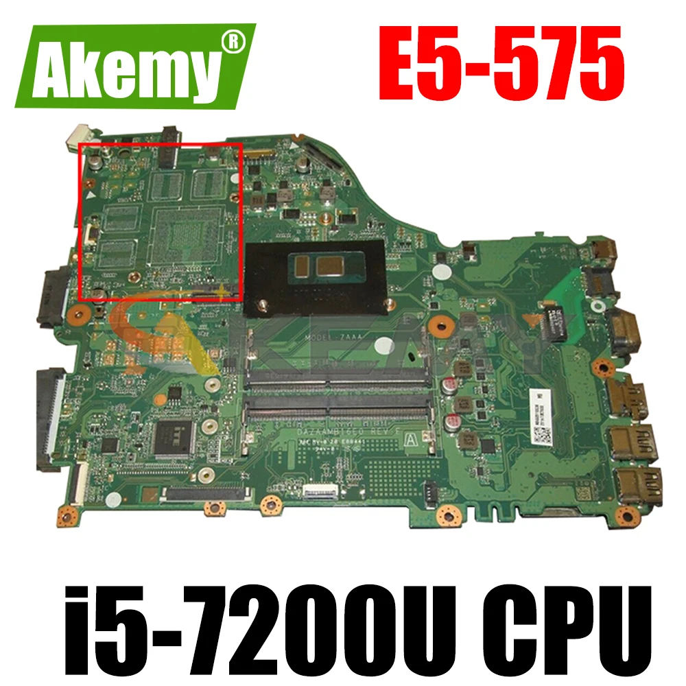 

Материнская плата DDR4 для ноутбука ACER Aspire E5-575 i5-7200U материнская плата для ноутбука DAZAAMB16E0 SR2ZU