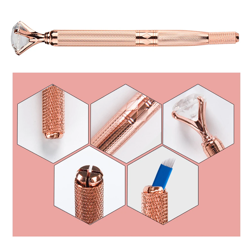 Ручная микроблейдинг 3D Ручка для перманентного макияжа бровей тебори тату