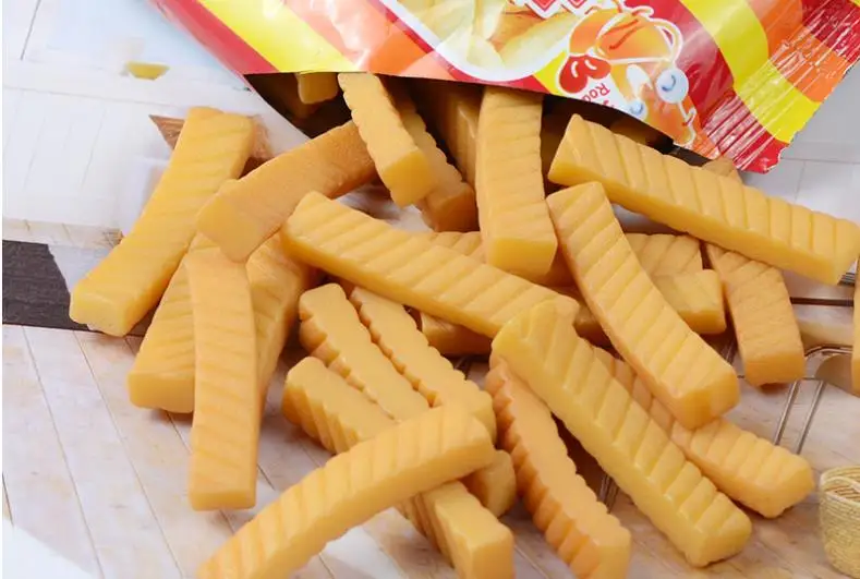 

100pcs/lot resin simulation food prawn strips prawn crackers 8*42mm kawaii cabochons crafts DIY home wedding decorations