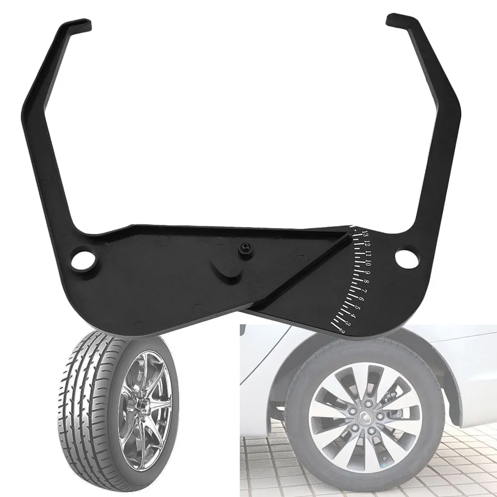 Tool Gauge Easy Use Universal Width Measurement Black Car Readable Wheel Accurate Portable Tire Balancer Caliper Part Rim |