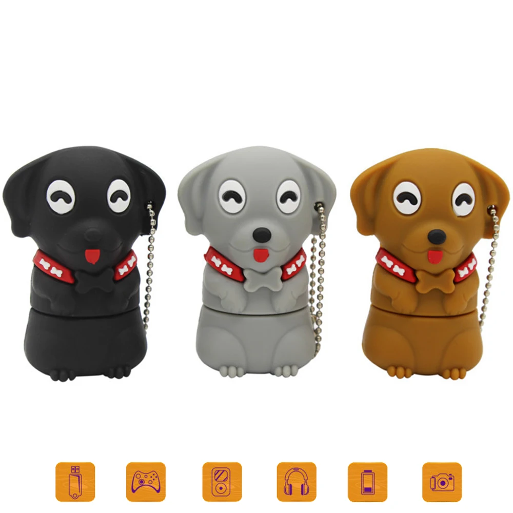 

Lovely Pet Dog Pen Drive Gift USB 2.0 Flash Cartoon Bone Pug Usb Flash Drives 16GB 32GB Pendrive 128GB 64GB U Disk Memory Stick
