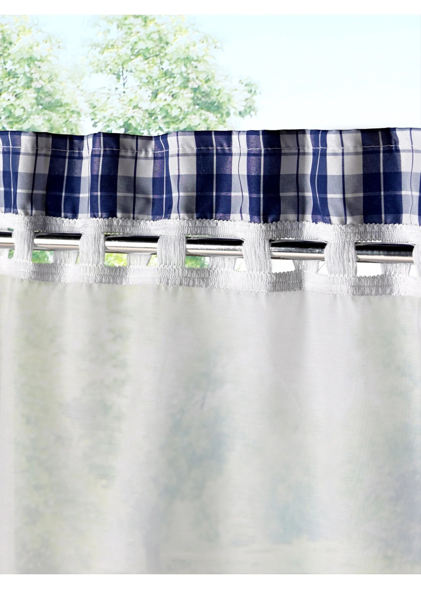 Window Curtain Living Room Woven Built-in Polyester / Cotton Sheer Floral Roman Curtains Lower Open | Дом и сад