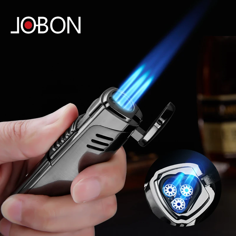 2021 Jobon портативный металлический тройной факфонарь струйный с защитой пламени от