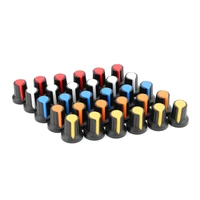 potentiometer knobs kit 15x17mm 6mm for wh148 potentiometer b10k b100k b500k yellow orange blue white red 5value6pcs30pcs