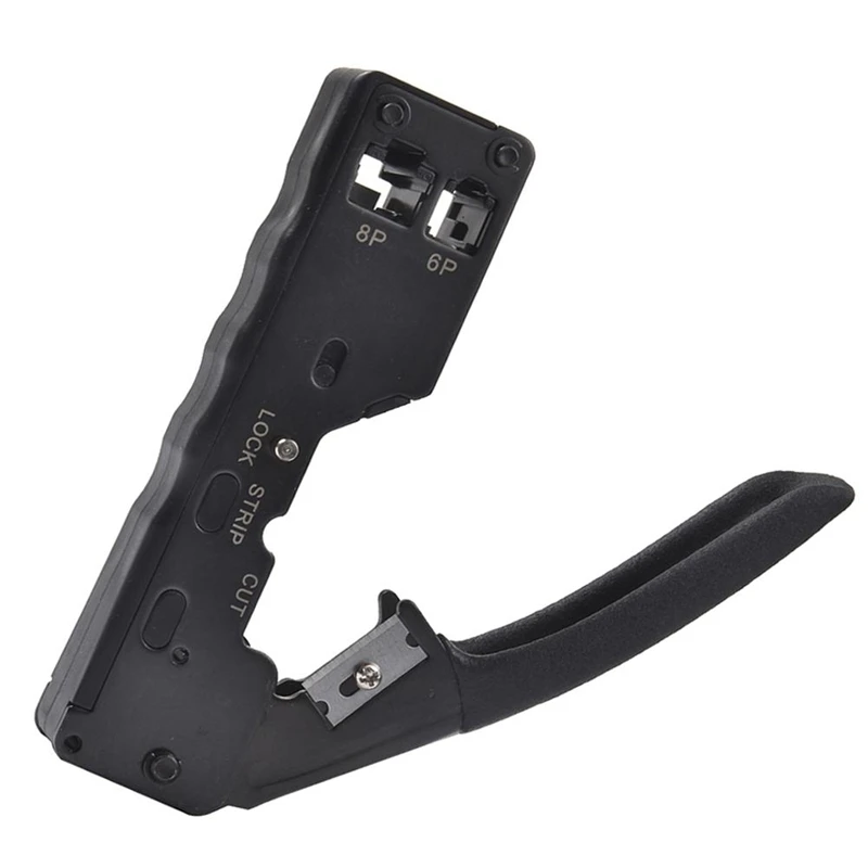 network cable pliers set rj45 crystal head sheath network tool 6p 8p through hole wire stripper set free global shipping