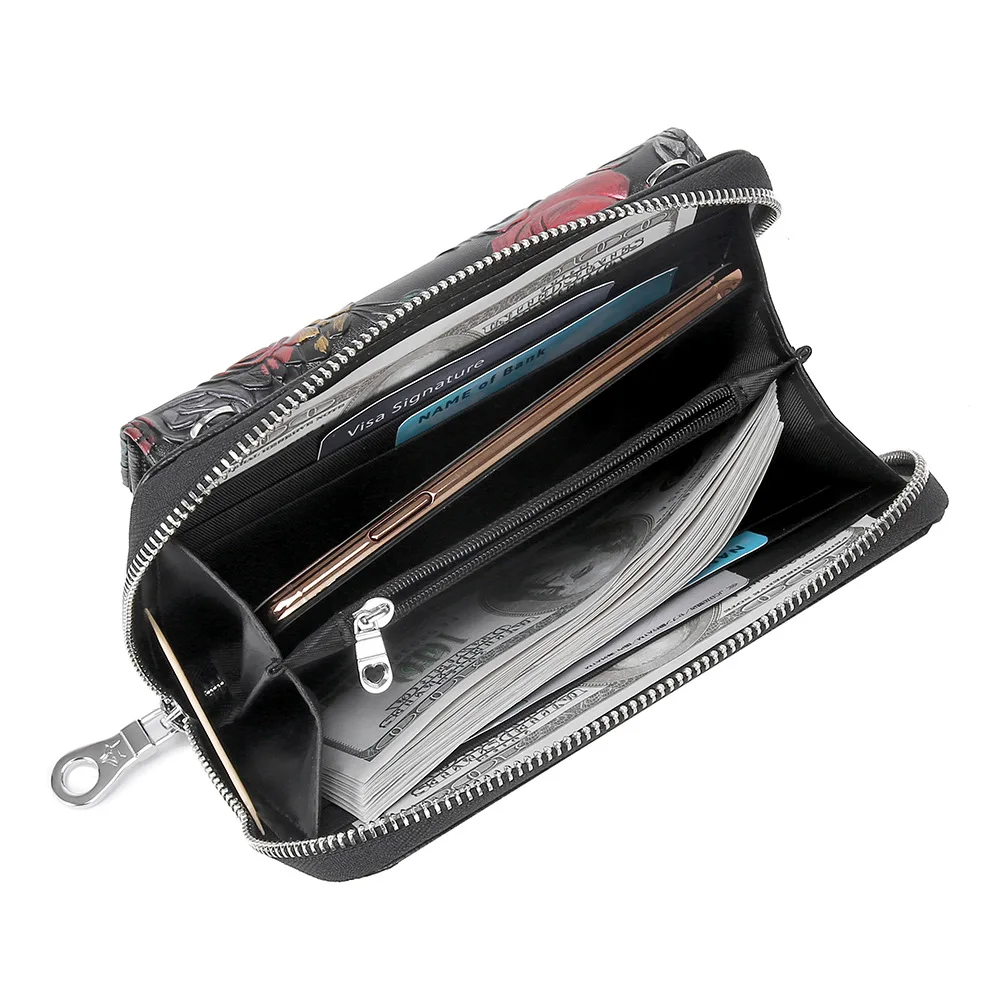 Женская сумка-мессенджер с тиснением в виде Розы маленьким клапаном через плечо |