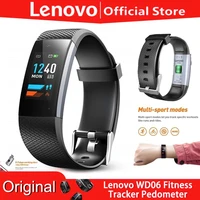 lenovo wd06 smart bracelet waterproof heart rate monitor pulse meter sport watches fitness tracker call reminder for android ios