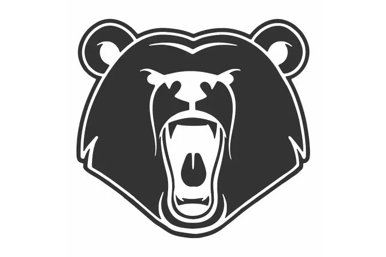 Грустно с сумасшедшим слезотонущим медведем автомобильные наклейки и