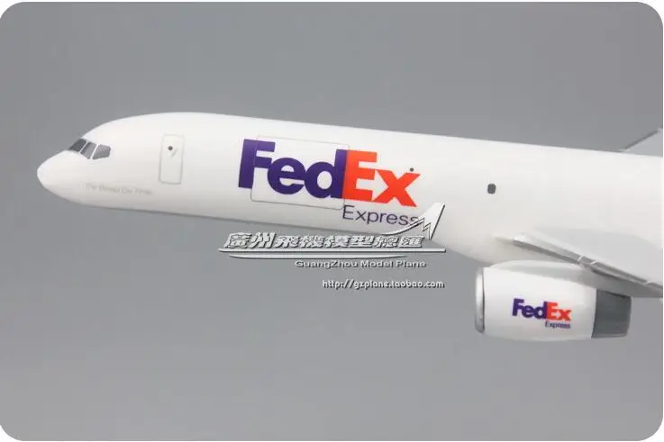 24 см Пластиковый FedEx модель самолета B757-200 N901FD авиакомпания модель самолета W Стенд самолет подарок