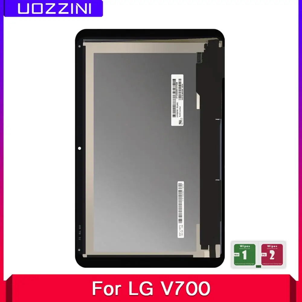 10 шт./партия ЖК-дисплей для LG G Pad 1 &quotV700 VK700 кодирующий преобразователь сенсорного