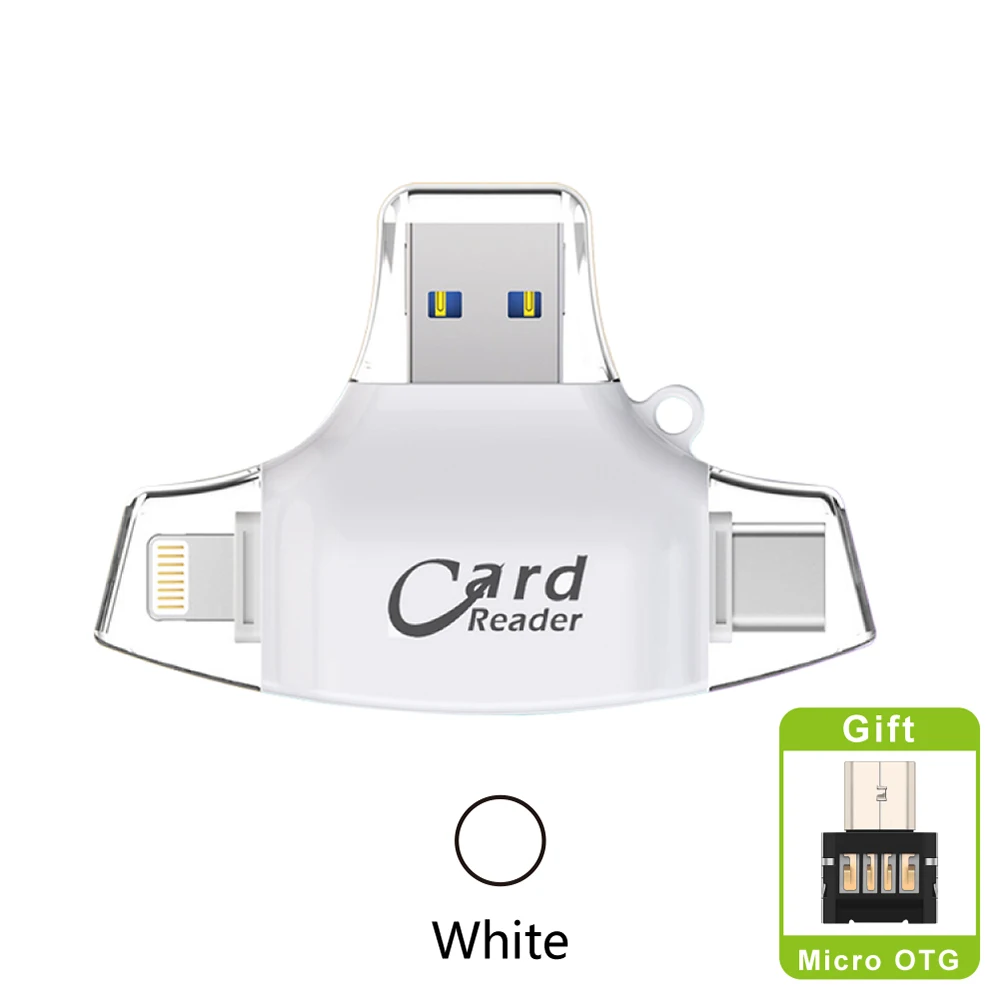 Новый SD кардридер адаптер microSD SDHC SDXC TF usb c OTG карта памяти для iphone|Картридеры| |