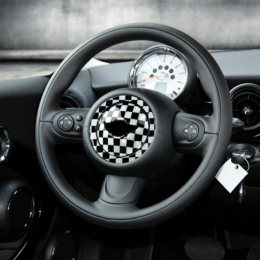 Автомобильные наклейки на руль украшение интерьера для Mini Cooper One S JCW R52 R55 R56 R60 R61 F54