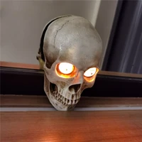 halloween skull led night light skeleton wall headlight battery power holiday lamp gift home bar halloween retro lighting decor