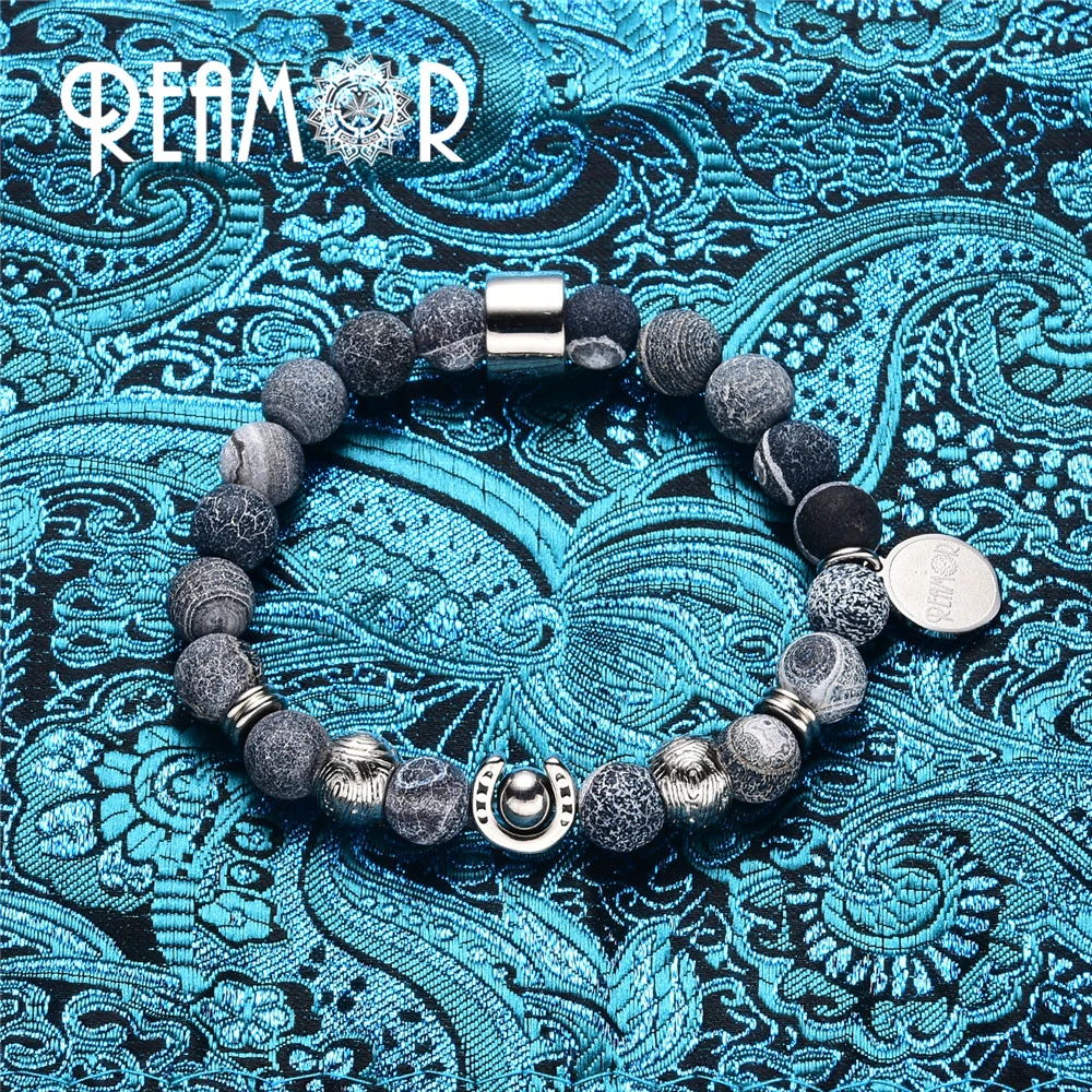 Логотип REAMOR из нержавеющей стали 316L двухсторонний дизайн круглые бирки подвески