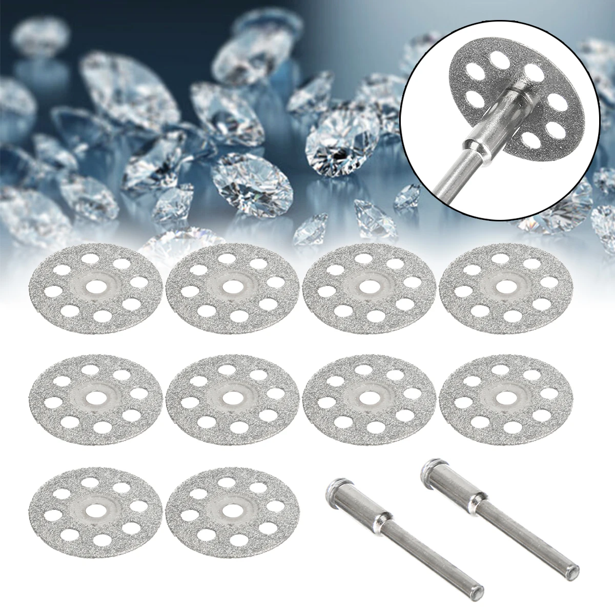 10 шт алмазные режущие колесо диск для кусконарезателя + сверло роторного