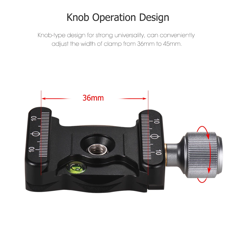 Алюминиевый быстросъемный зажим винтовое крепление пузырьковый уровень для