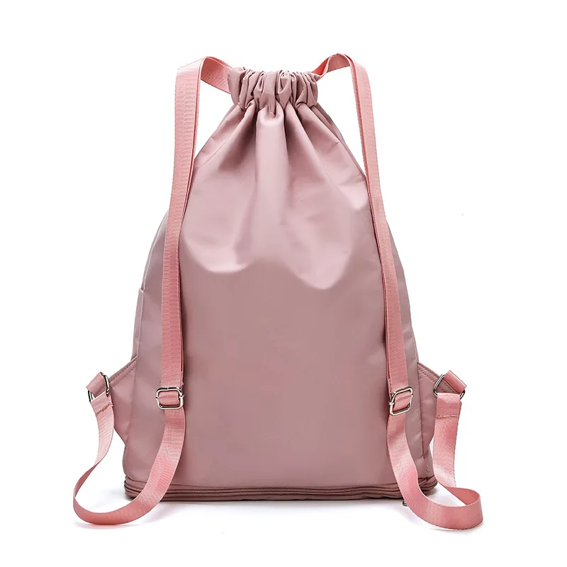2021New Drawstring Bag Waterproof Gym Fitness Bag Lightweight Outdoor Backpack For Women Training Travel Handle Handbag Yoga