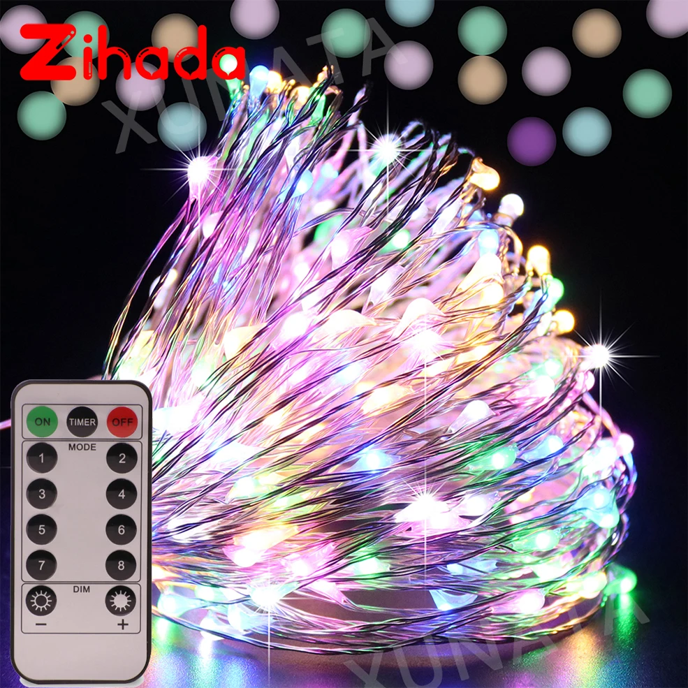 5 м/10 м USB Медный Серебряный провод мини Сказочный светильник декоративная лампа