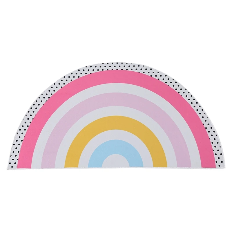 

Newborn Baby Crawling Carpet Pad Rainbow Crawling Play Mat Rug Colorful Floor Doormat Room Decoration