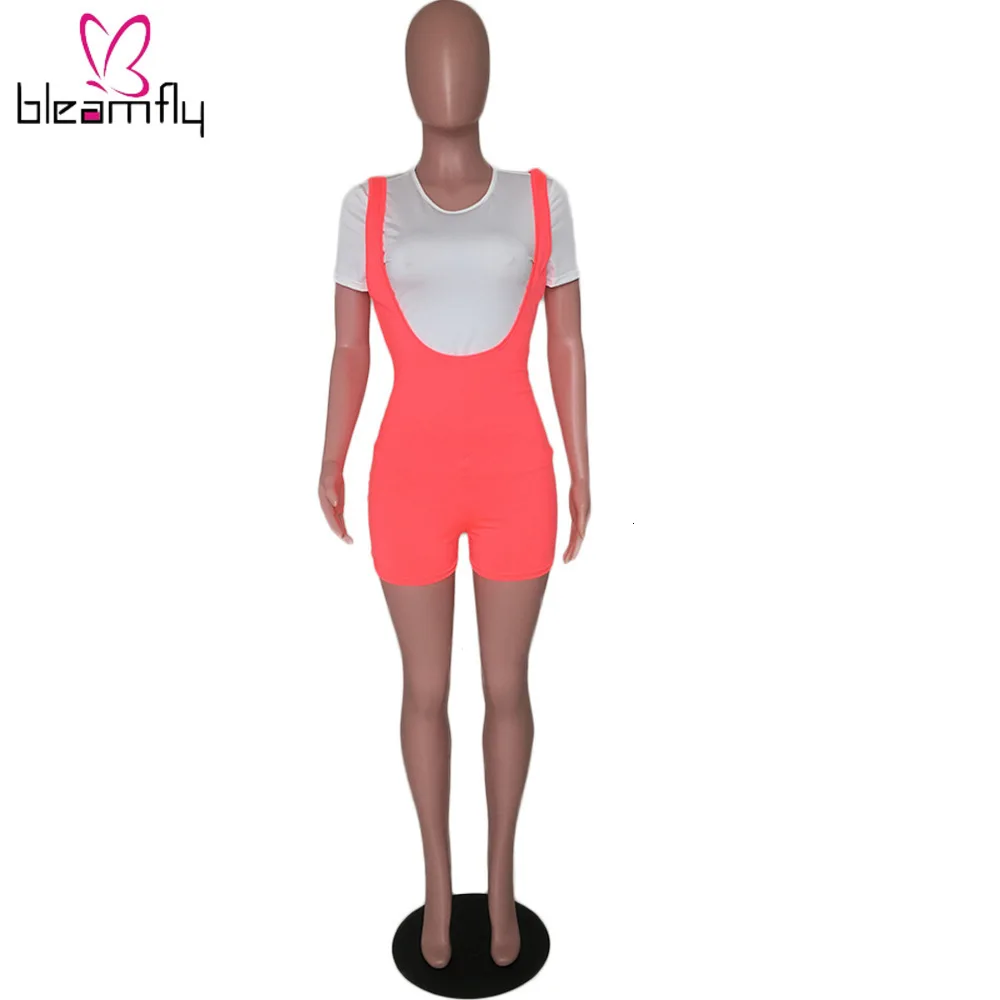 2019 женская летняя белая футболка с коротким рукавом и комбинезон костюм шортами