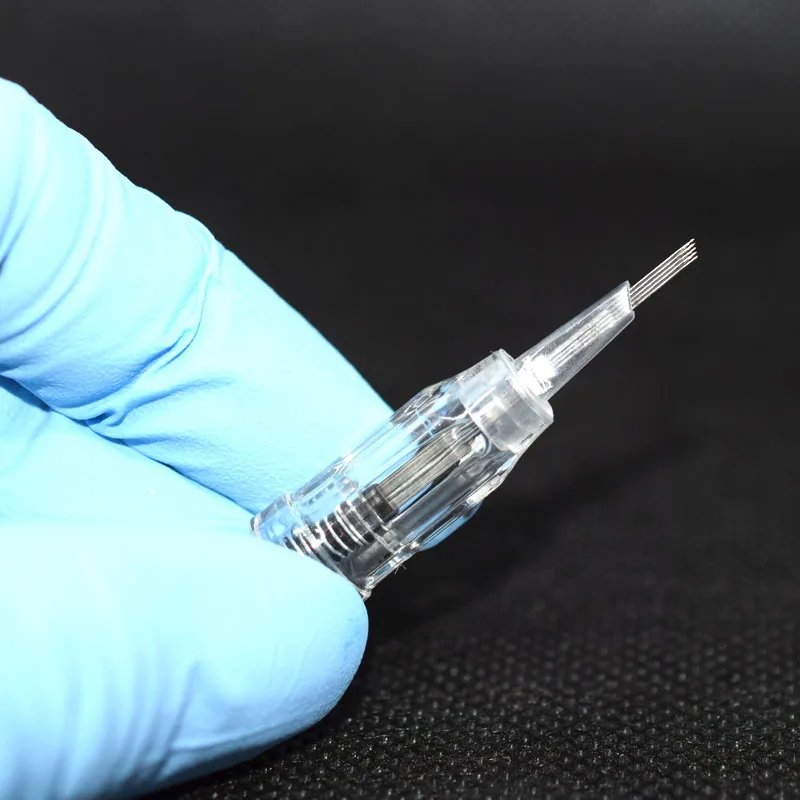 50шт татуировки иглы картриджа одноразовые полуперманентный макияж бровей ручка