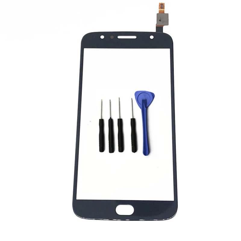 Сенсорный экран Внешний ЖК передний Стеклянная крышка объектива для Motorola Moto G5S Plus