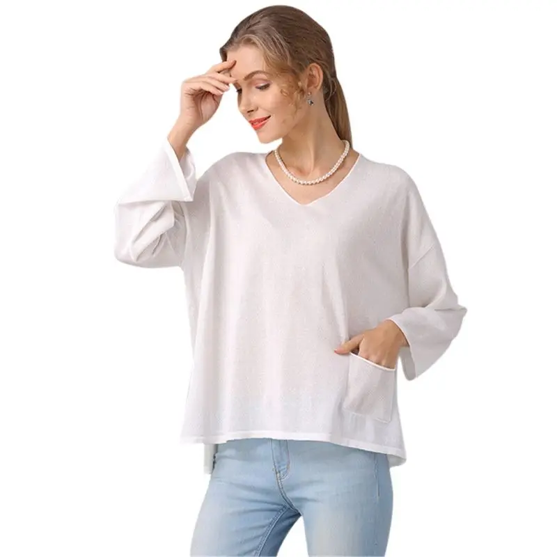 

Autumn 2020 V-neck Sleeve Sweater Women's Pullover Top Hot Sell Long Cardigan For Women