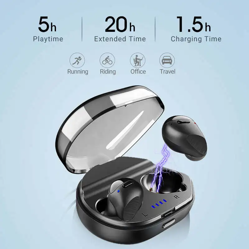 Беспроводные наушники Langsdom T13D с микрофоном Bluetooth 5 0 + EDR CVC8.0 шумоподавление |