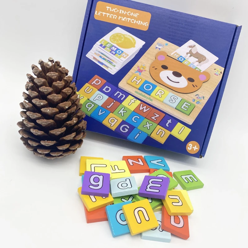 

Children Fun 2 in 1 Clock Spelling Game Chess Time Cognitive Brain Training Children Desktop Early Education Gift