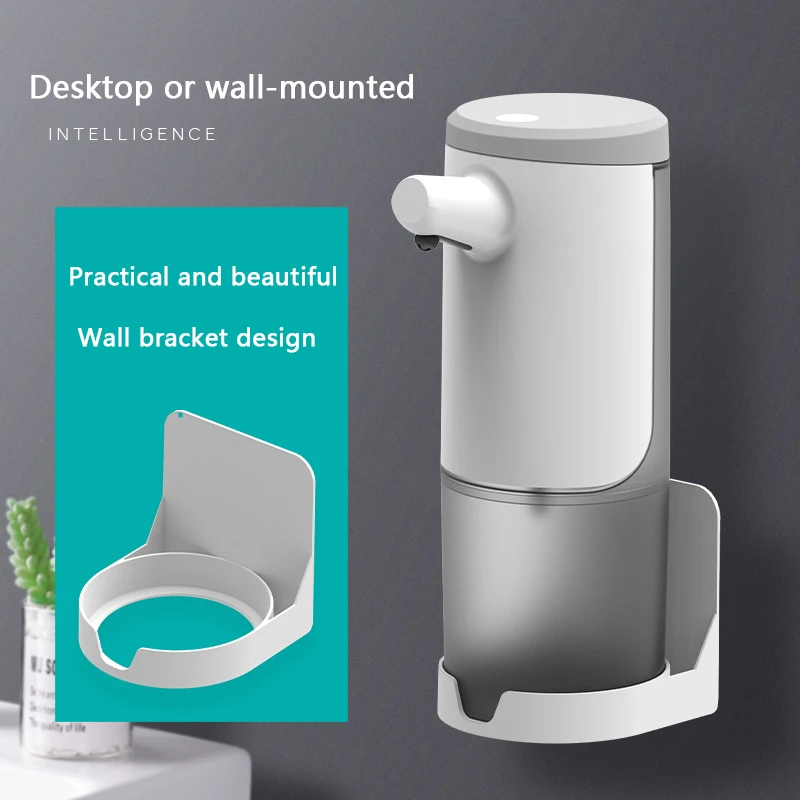 

2020 450ml USB Smart Sensor Soap Dispenser Non-Contact Multi-Specification Double Top Protection Wall-Mounted Soap Dispenser