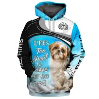 shih tzu 3d hoodies printed pullover men for women funny animal sweatshirts fashion cosplay apparel sweater 01