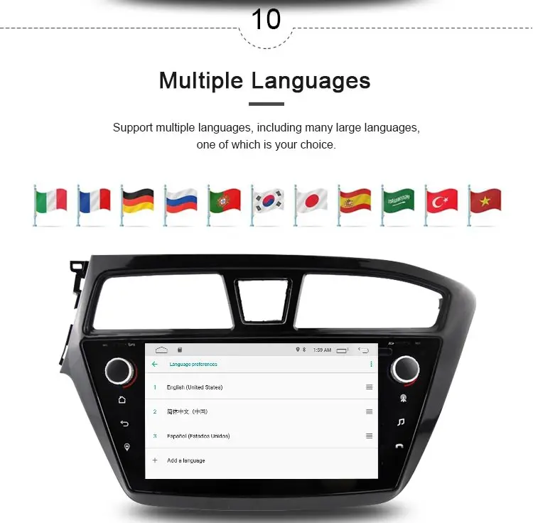 JDASTON " Android 10,0 автомобильный мультимедийный плеер для HYUNDAI i20 gps навигация 2 Din автомагнитола аудио рулевое колесо wifi RDS карта