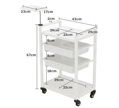 Beauty cart Красивая тележка для салона европейские парикмахерские и маникюрные многофункциональная Мобильная тележка для инструментов