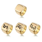 Кольцо с гравировкой букв, высокое качество, нержавеющая сталь, индивидуальные слова, фото-вывеска, кольца для мужчин, женщин, мужчин, подарки на годовщину