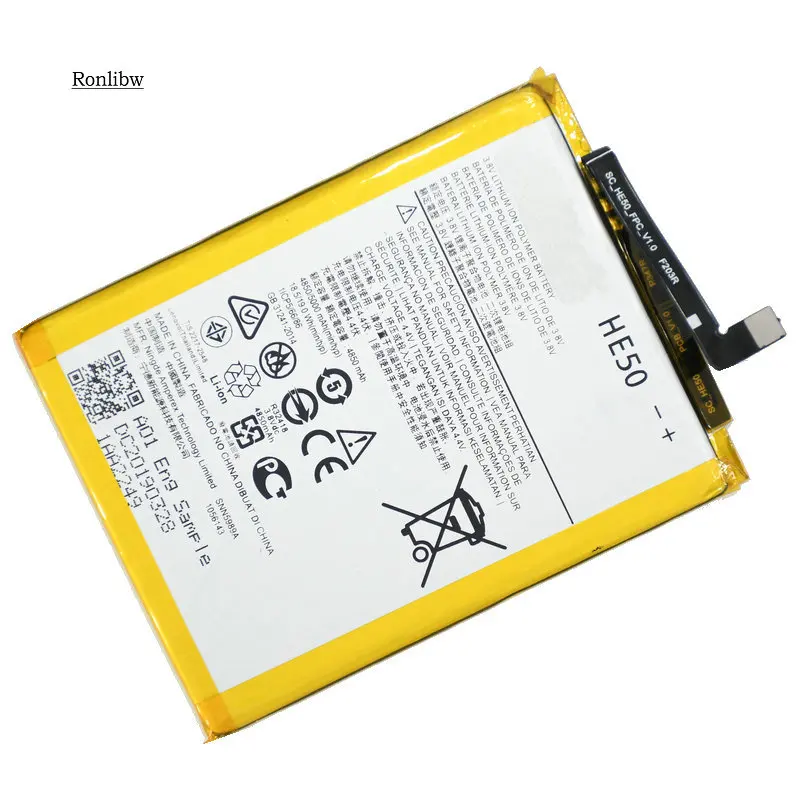 Ronlibw 5 шт. HE50 Замена Батарея для Motorola Moto E4 плюс XT1773 XT1775 XT1770 XT1771 XT1774 XT1776 moile телефона