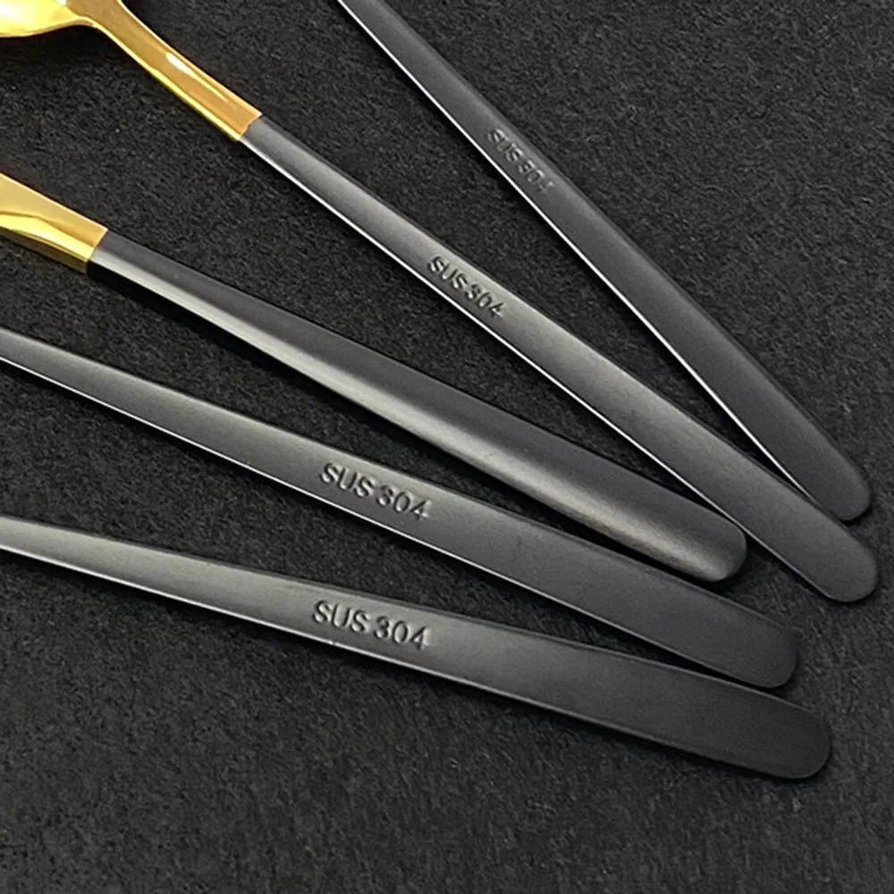 Набор посуды из нержавеющей стали 304 16 шт. столовый набор белого золота вилка