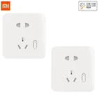 Умная настенная розетка Xiaomi Mijia с голосовым управлением, обновленные интеллектуальные розетки с связью, домашняя розетка, 250 В, розетка для спальни