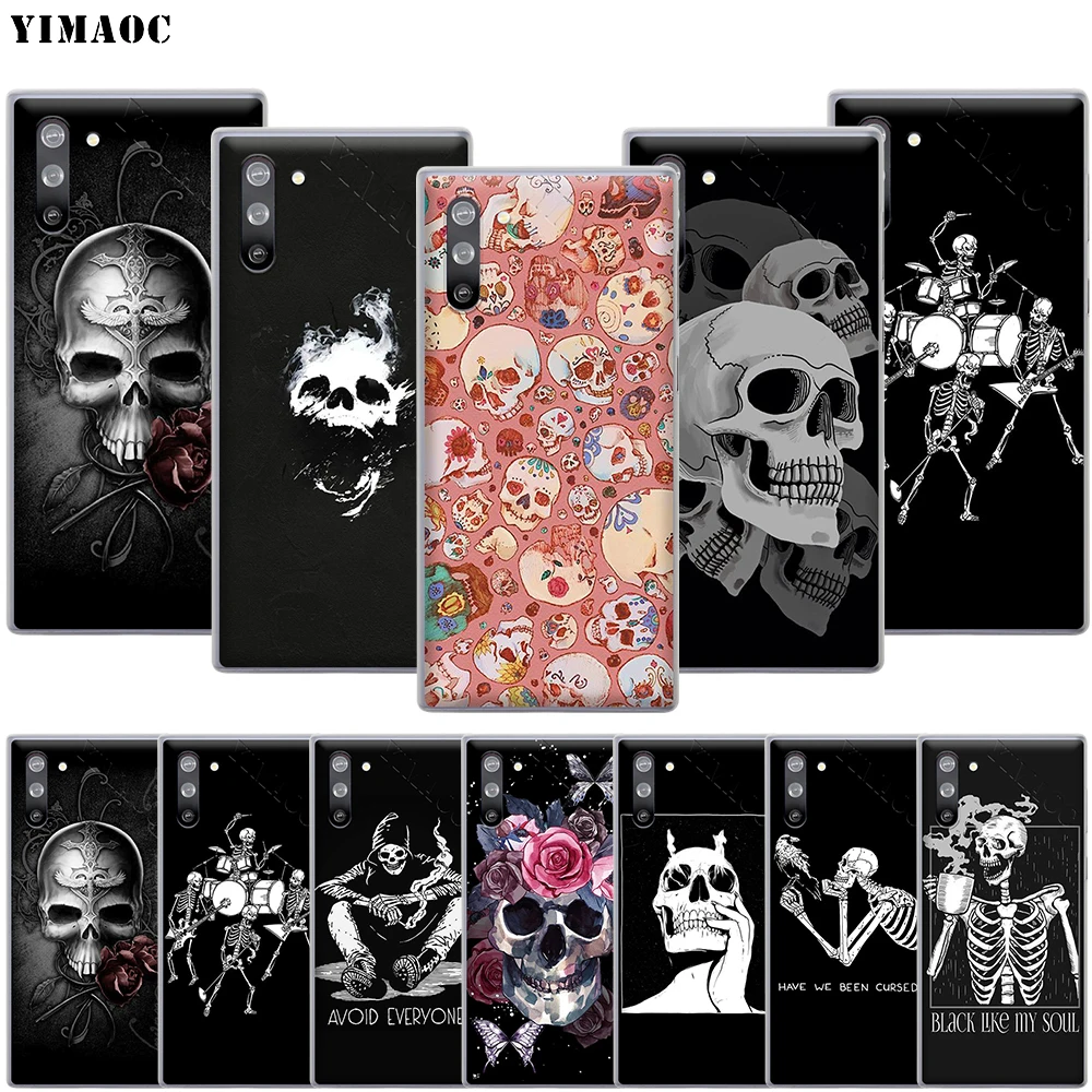 Чехол для телефона YIMAOC Bones с черепом Samsung Galaxy A2 J4 J6 J7 J8 Core Duo Plus Prime A20E A70S|Бамперы| |