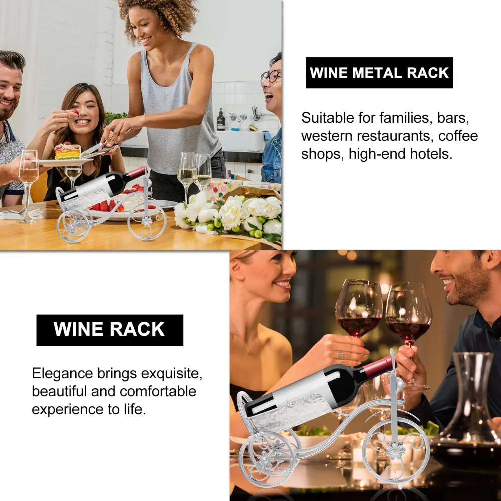 

1Pc Creative Bike Shaped Red Rack Metal Household Rack Display Rack