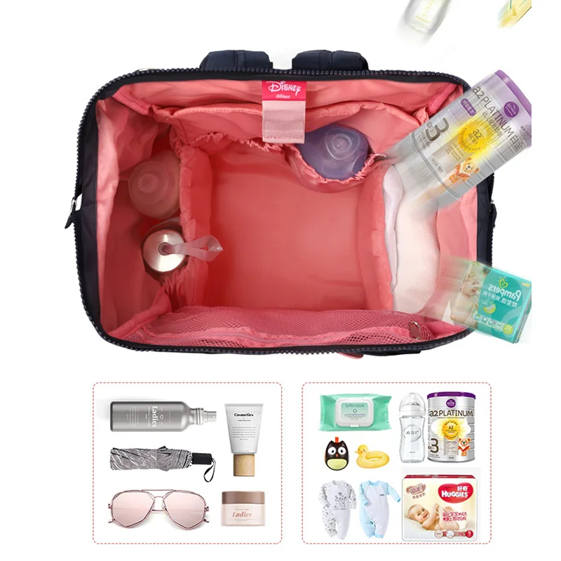 Disney Новая модная сумка для подгузников рюкзак большой вместимости Детская ухода