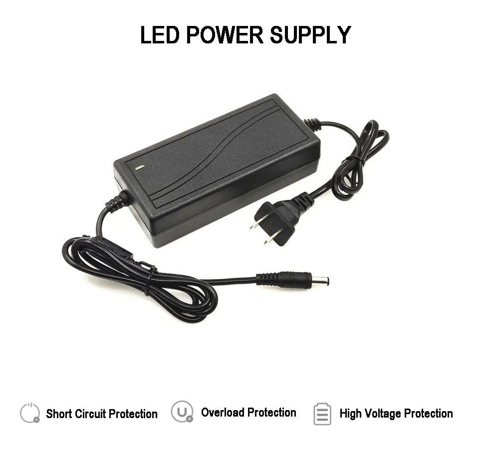 12 В адаптер питания для светодиодной ленты AC110-220V к DC12V 1A 2A 3A 4A 5A 6A 10A трансформатор с EU/US/UK/AU разъем