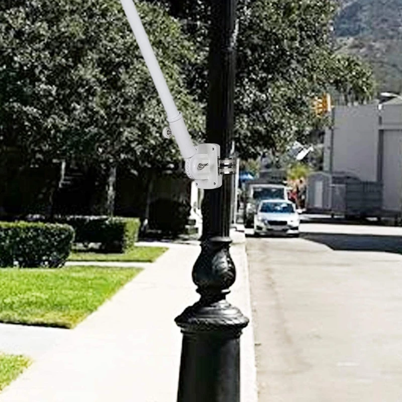 

2 in 1 Multifunctional Adjustable Flagpole Bracket Heavy Duty Aluminum All Weather Flag Holder Wind Resistant