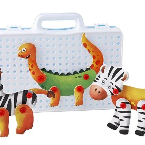 

Children's educational disassembly tools screw electric drill toys ever-changing animals disassemble and assemble combined