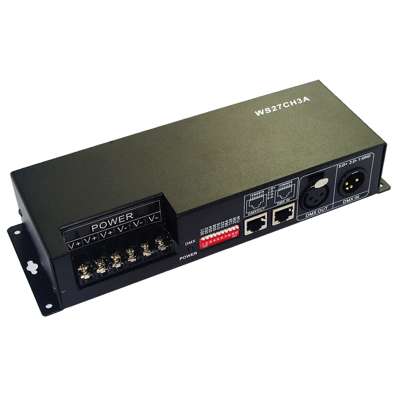 Декодер dmx512 12 В постоянного тока 24 27 каналов 9 групп 1 А каждый канал макс. 3 81A DMX512 XRL