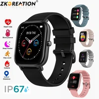 zkcreation p8 smart watch men 1 4in full touch ipx7 fitness tracker blood pressure wowen gts smartwatch for huawei xiaomi apple
