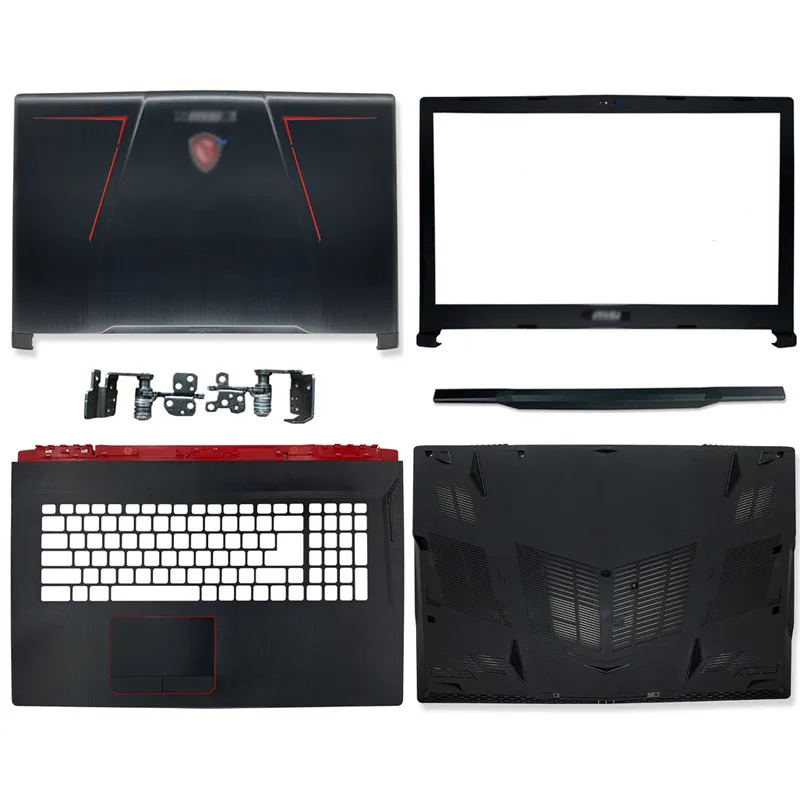 

New Laptop Back Cover/Front Bezel/Palmrest/Bottom Case/Hinges Cover For MSI GE73 GE73VR MS-17C1 17C5 7RF-006CN 3077C1A213HG017